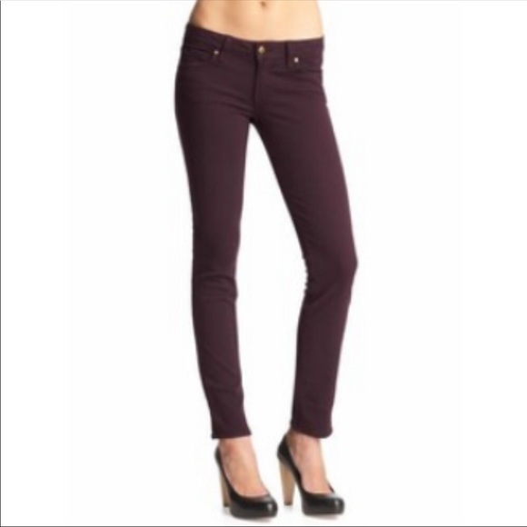 PAIGE Denim - Deep Purple Paige Peg Skinny Jeans